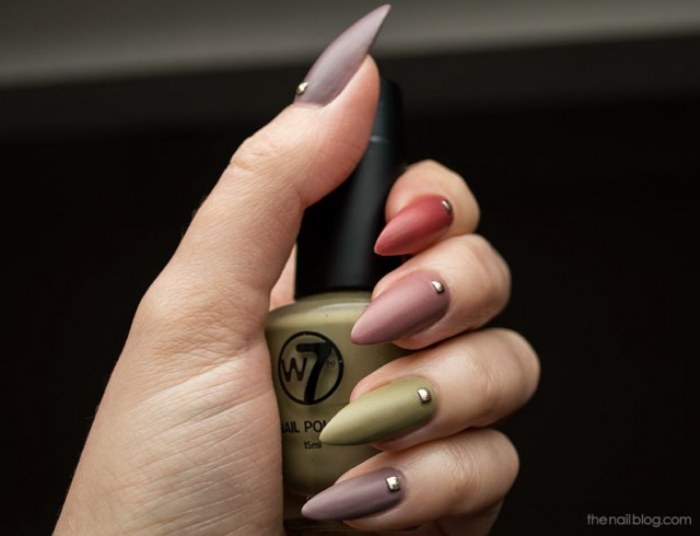 uñas matte diseños