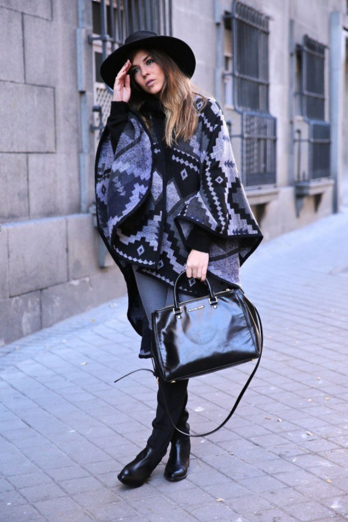 ponchos moda capas