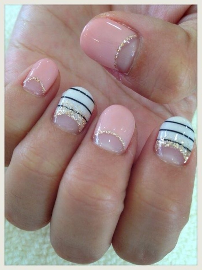 uñas color rosa