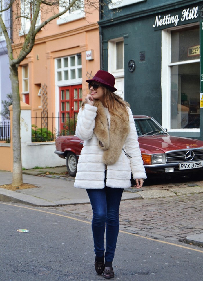 abrigos blancos invierno