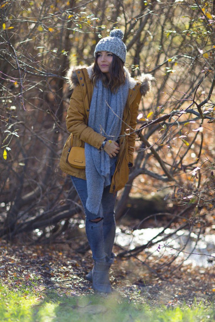 outfits bufandas invierno