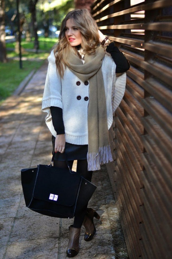 outfits bufandas invierno