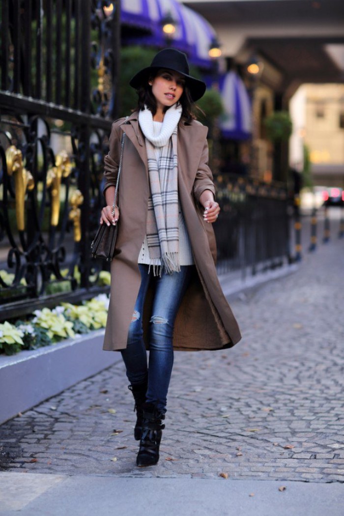 outfits bufandas invierno