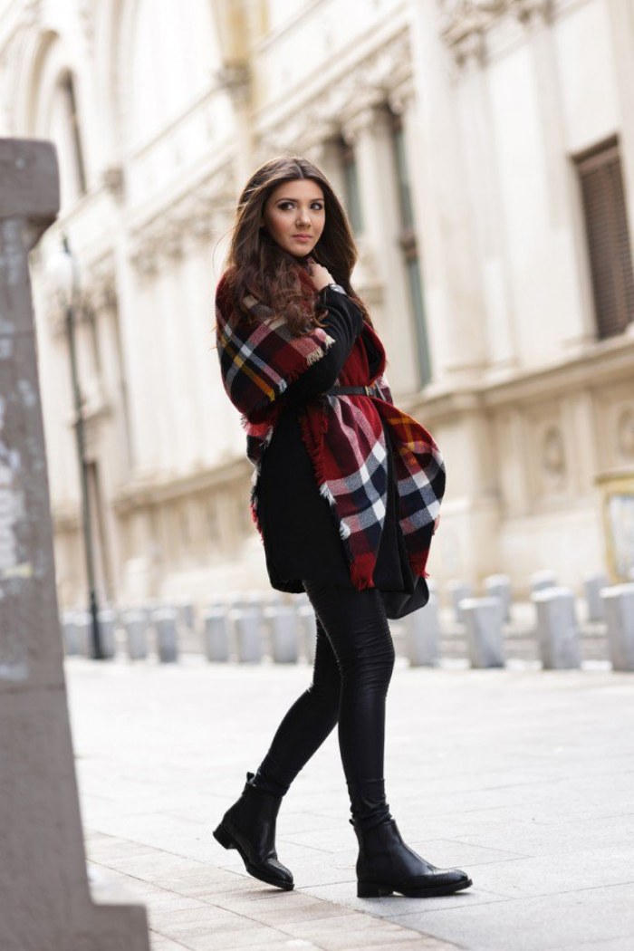 outfits bufandas invierno