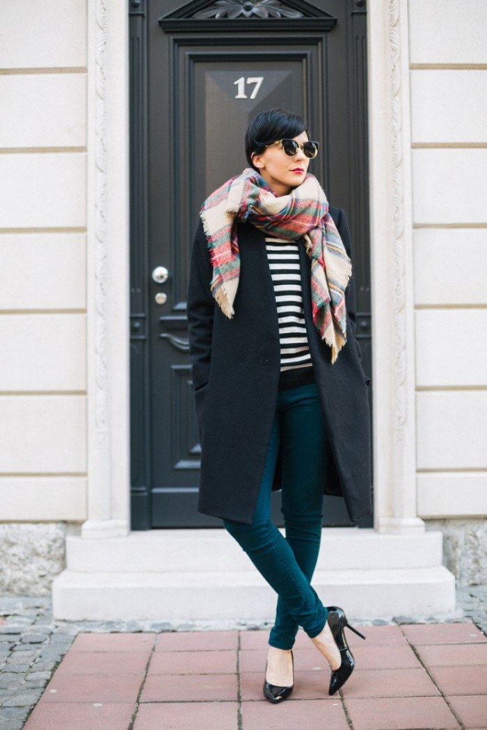 outfits bufandas invierno