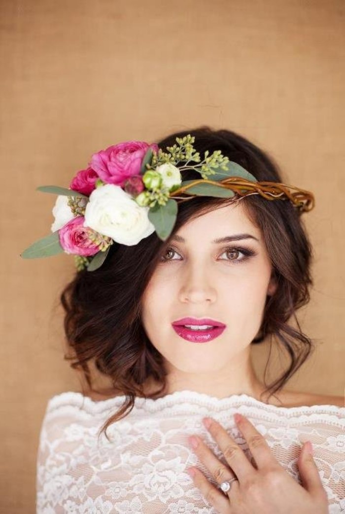 peinados flores novias