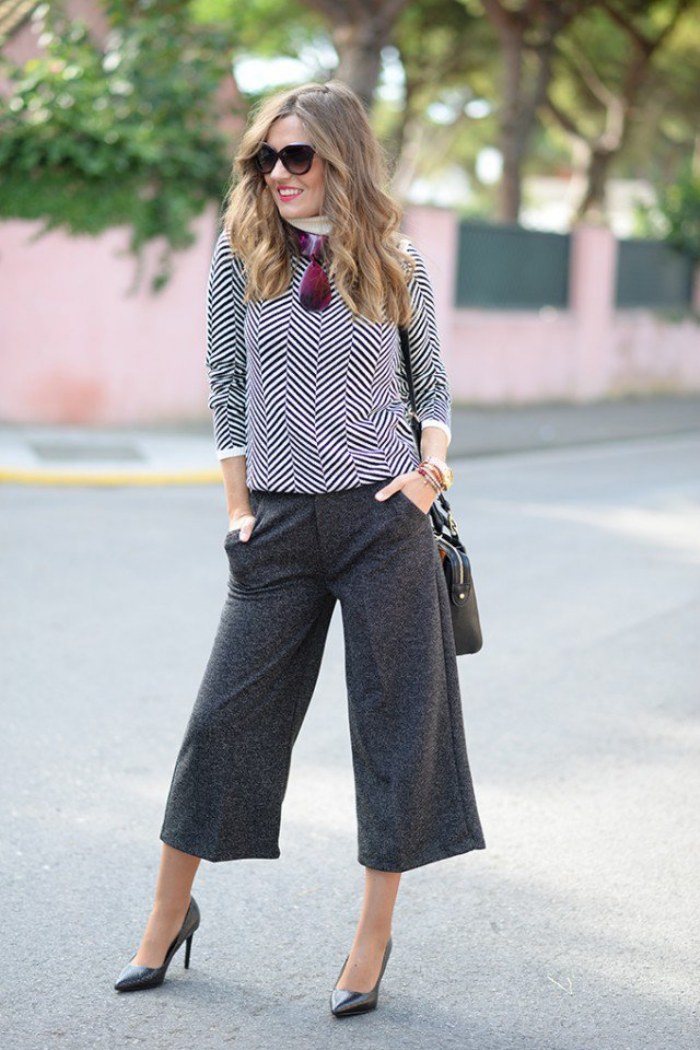 pantalones culottes moda