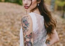 Estas novias te enseñarán cómo puedes usar tus tatuajes el día de tu boda